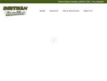 Tablet Screenshot of dirtmansprinklers.com